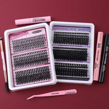 300 ШТ. ИНДИВИДУАЛЬНЫЙ НАБОР ДЛЯ НАРАЩИВАНИЯ РЕСНИЦ D CURL CLUSTER LASHES IN