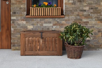 ECOSTYL ДЕРЕВЯННЫЙ ЯЩИК - ТЕМНО-КОРИЧНЕВЫЙ цвет, 140л