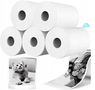 PAPIER TERMICZNY WKŁADY DO DRUKARKI DRUKUŚ 10 SZT. PAPIERU DO DRUKUSIA