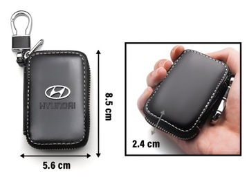 EKOSKÓRA ETUI SASZETKA POKROWIEC NA KLUCZE KLUCZYK SAMOCHODOWY HYUNDAI LOGO