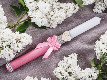 СВЕЧА ДЛЯ ПРИЧАСТИЯ С ГРАВИРОВКОЙ + Футляр