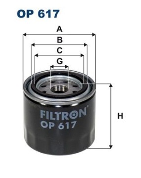 МАСЛЯНЫЙ ФИЛЬТР OP 617 FILTRON