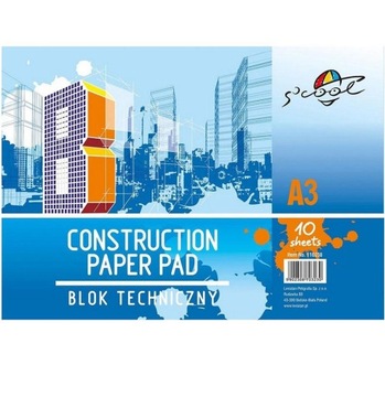 BLOK TECHNICZNY A3/10K 160GSM S'COOL