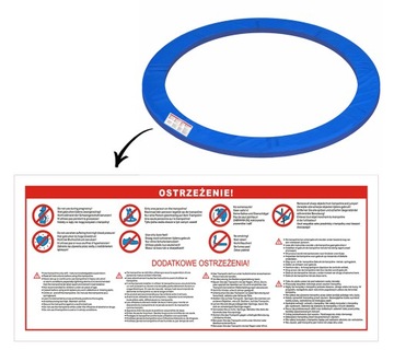 Пружинный чехол для батута 12 футов, 366–374 см, прочный матовый воротник