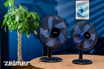 НАСТОЛЬНЫЙ ВЕНТИЛЯТОР ZELMER НАСТОЛЬНЫЙ ЦИКЛАТОР ТИХИЙ ЧЕРНЫЙ