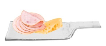 Szklana patera tacka na sery i wędliny GRILL