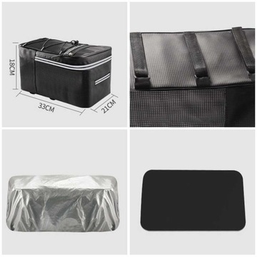 TORBA NA BAGAŻNIK ROWEROWY 15L - TORBA SAKWA ROWEROWA NA BAGAŻNIK ROWER