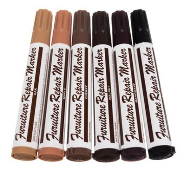 РЕМОНТНЫЙ КОМПЛЕКТ ДЛЯ ЦАРАПИН, РЕМОНТ МЕБЕЛИ, ПОЛОВ, ПАНЕЛ, МАРКЕРЫ + ВОСК, БОЛЬШИЕ