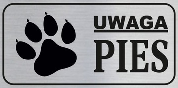 TABLICZKA UWAGA PIES 20x10cm