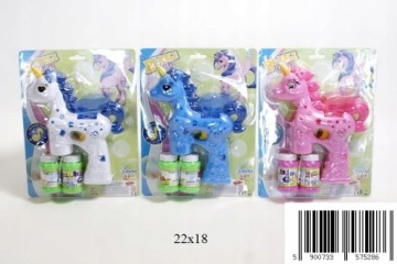 PISTOLET DO BANIEK Mydlanych JEDNOROŻEC kolory