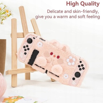 Симпатичный плюшевый защитный чехол, совместимый с NS Switch.