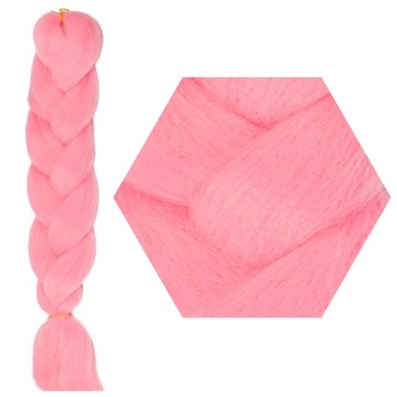 Włosy SYNTETYCZNE do warkoczyków KOLOROWE warkoczyki DOCZEPIANE WŁOSY pasma