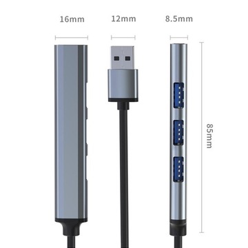 HUB USB 3.0 адаптер 4-в-1 | USB 3.0 | 3 порта USB 2.0