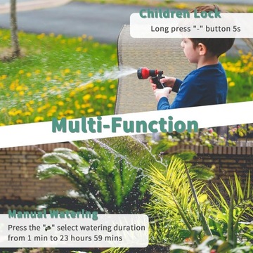 ПРОГРАММАТОР DIIVOO WT02 ТАЙМЕР СПРИНКЛЕРА 3 ПРОГРАММЫ