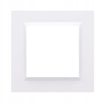 Ramka pojedyncza Biały Simon 10 - CR1/11