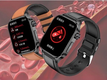 SMARTWATCH WATCH CARDIOATCH ЭКГ ИЗМЕРЕНИЕ САХАРА ДАВЛЕНИЕ ВЫЗОВЫ МЕНЮ PL