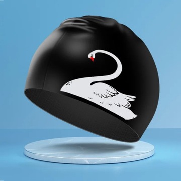 Adults High Elastic Silicone Swimming Caps Wo