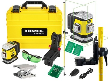 Laser krzyżowy 3x360 Nivel System CL3G tyczka