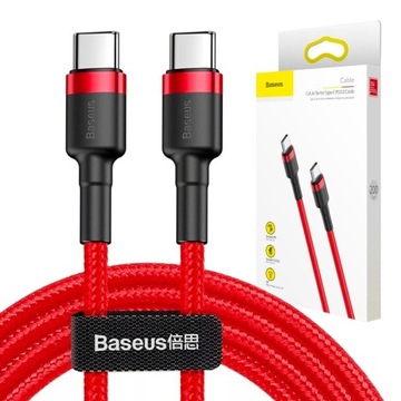 BASEUS SZYBKI KABEL DO TELEFONU KOMPUTERA USB-C QC PD MOCNY PRZEWÓD 2m