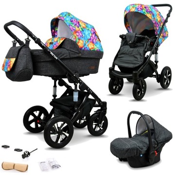 Wózek 3w1 dziecięcy spacerówka BabyLux Sky Lark