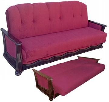 Wygodna wersalka rozkładana, sofa Retro plus