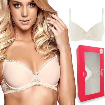 HENDERSON KASSIDY, biustonosz push up, BEŻOWY, 70C