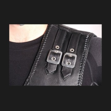 УНИКАЛЬНЫЙ МОТОЦИКЛОВЫЙ КОЖАНЫЙ ЖИЛЕТ KM005 L