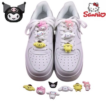 Булавки для обуви, шнурки, булавки, зажимы, пряжки, DIY Hello Kitty KUROMI Kotek