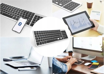 BEZPRZEWODOWA KLAWIATURA BLUETOOTH MAC WINDOWS iOS