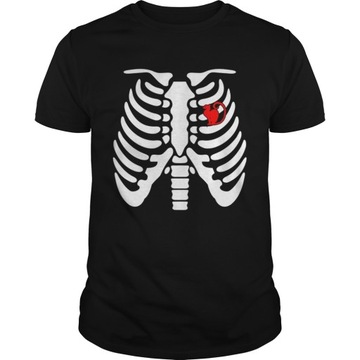 Koszulka Halloween Day Skeleton Cat Unisex cotton T-Shirt