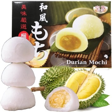 Ciastka Ciasteczka Ryżowe Mochi z Nadzieniem Owocu DURIAN 210g ROYAL FAMILY