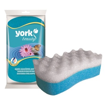 York Motyl dwuwarstwowa gąbka kąpielowa do masażu