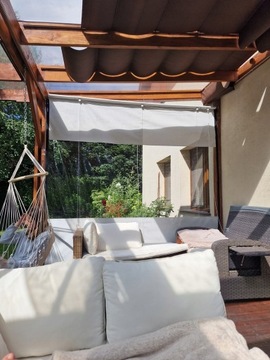 РОЛЬСТАВНИ ДЛЯ БАЛКОНА ТЕРРАСЫ БЕСЕДКА ДЛЯ ПЕРГОЛЫ ПОКРЫТИЕ ЭКРАН ИЗ ПЛЕНКИ 50-99/200см