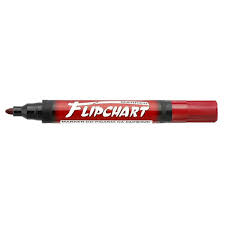 Marker do flipcharta KAMET okrągły czerwony