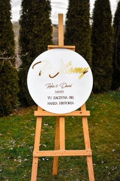 Plansza tablica na powitanie Gości Ślub Wesele TAB-3ZP