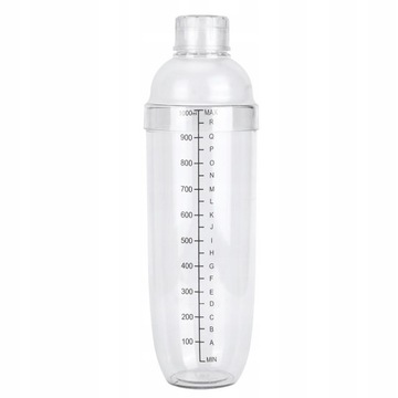 Shaker SZKLANY do drinków koktajli z PRZEPISAMI barmański 1000ml