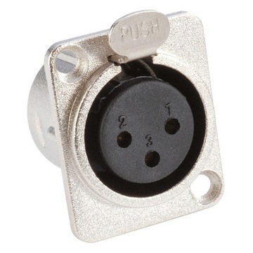Adam Hall 7837 Gniazdo XLR, żeńskie, typ D