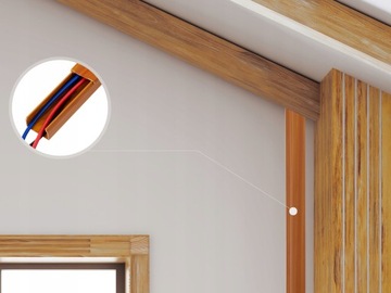 Полоса кабель-канала коричневая деревянная 15х25 2м