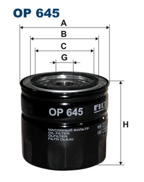 FILTRON FILTR OLEJE OP645 ALFA ROMEO 156 166