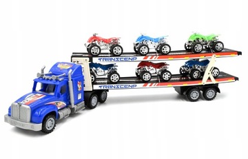 DUŻA CIEŻARÓWKA LAWETA Z SAMOCHODAMI RÓŻNE KOLORY