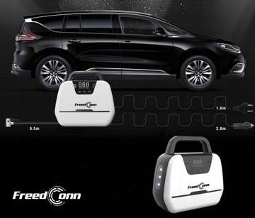 АВТОМОБИЛЬНЫЙ КОМПРЕССОР 12 В/230 В Насосный компрессор Светодиодный ЖК-фонарик