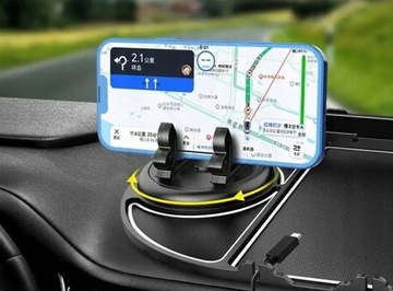 WIELOFUNKCYJNA ANTYPOŚLIZGOWA PODKŁADKA DO AUTA NA TELEFON 4w1