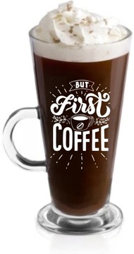 Szklanka kubek do kawy latte z grawerem PREZENT