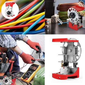 РУЧНАЯ БАРЬЕРНАЯ МАШИНА ДЛЯ КАБЕЛЬНЫХ ПРОВОД, РАЗЪЕДИНИТЕЛЬ + НОЖИ 10 ШТ.