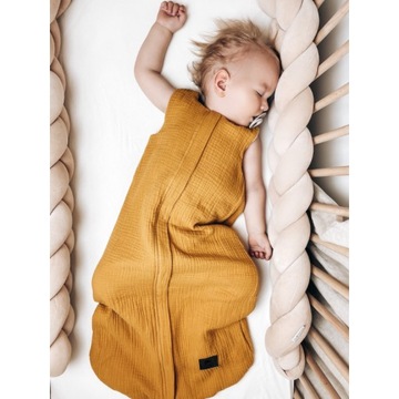 Двусторонний муслиновый спальник (0-4м) Подсолнух - Sleepee