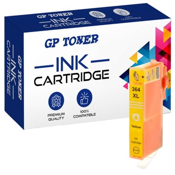 Tusze Do Drukarki HP 364 XL 5520 5524 6520 5510 6510 3520 NOWE Chip Żółty