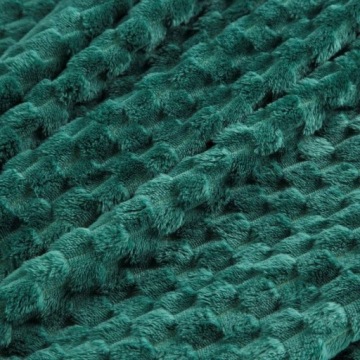 Плед из рельефного плюша 200х220 Синди6 Зеленое покрывало