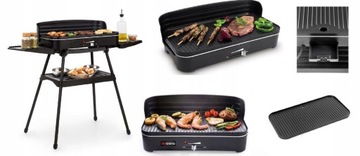 GRILL ELEKTRYCZNY OGRODOWY DO DOMU NA TARAS BALKONOWY DUŻA MOC 2200W
