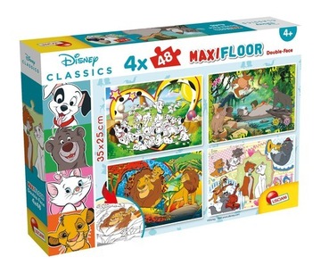 Puzzle dwustronne Maxi podłogowe Disney Classics 4