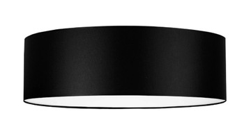ABAŻUR DO LAMP E-27 CZARNY WALEC DUŻY